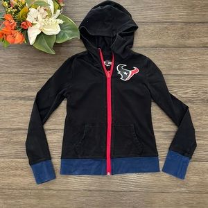 NFL team apparel girls Houston Texans zip up hoodie
